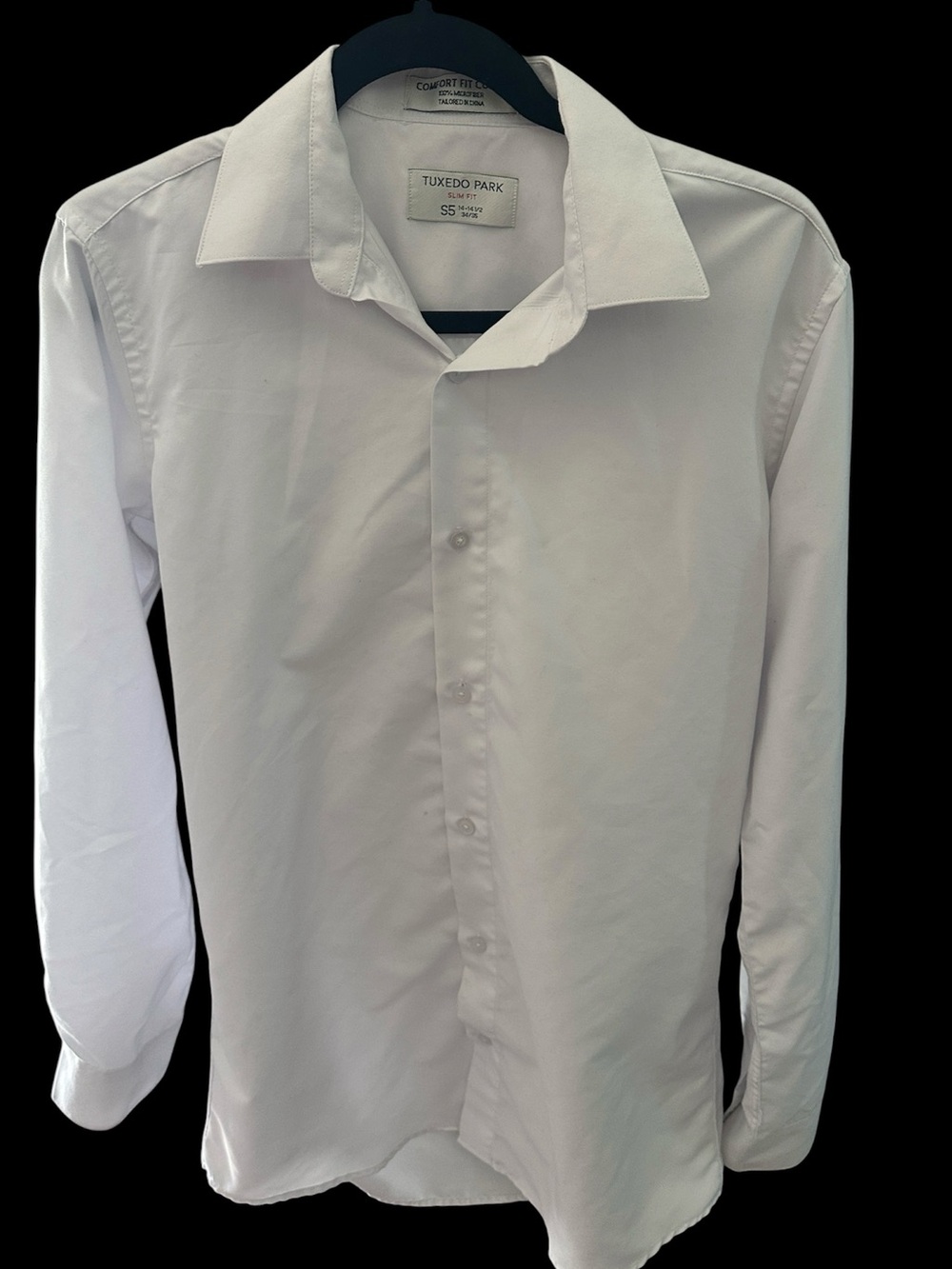 Tuxedo Park White Slim Fit Microfiber Tuxedo Shirt